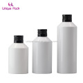 16oz HDPE Durable Squeezable Plastic Bottles with Black Press Disc Top Cap Natural Clear Container
